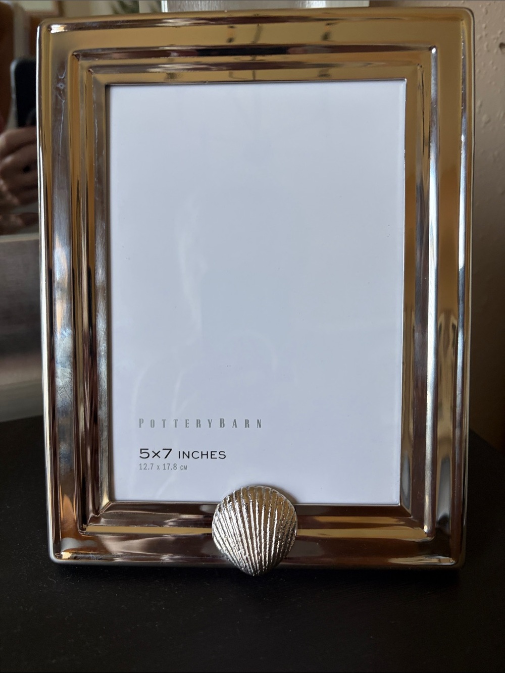Pottery Barn Silver Shell Accent 5x7 Frame